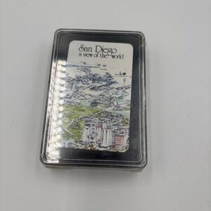 San Diego Playing Cards - A View of the World New Sealed Hard Case